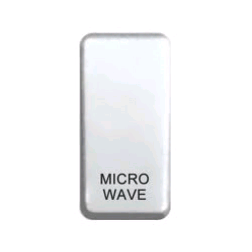 BG Grid Rocker Switch MICROWAVE White 
