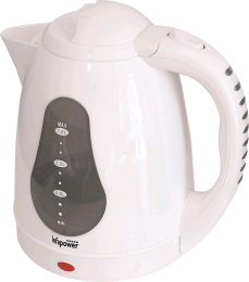 Infapower X502 White Cordless Kettle Easy View Window 1.8ltr 2.2kw 