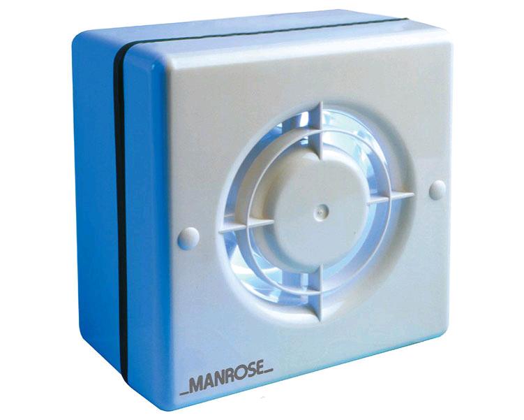 Manrose 4" 100mm Low Voltage Window Fan Automatic 