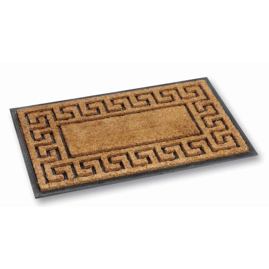  Likewise Heavy duty Tuffridge Coir and Rubber Doormat Mat  Greek Key 75 x 45cm