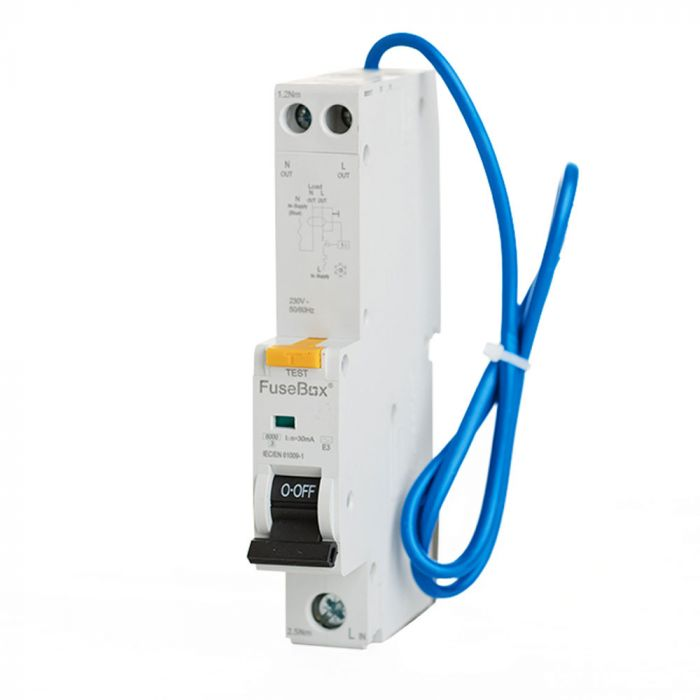 Fusebox 45A 30mA "B" Rated RCBO Type"A"