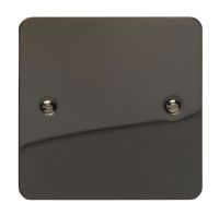 Varilight Ultraflat Single Blank Plate Iridium 