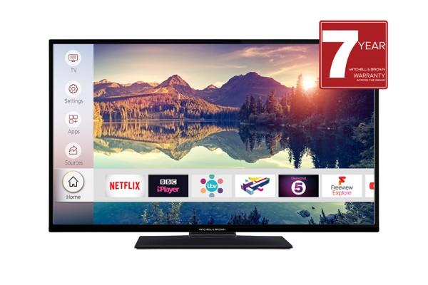 Mitchell & Brown 40" 4K  LED Full HD TV, T2 Tuner SMART, Freeview Play, WARRANTY MUST BE REGISTERED 