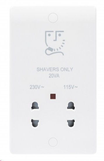 Median 110/240V Shaver Socket