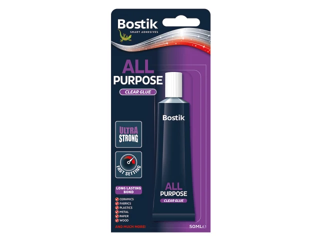 Bostik All Purpose Clear Adhesive Glue 50ml 