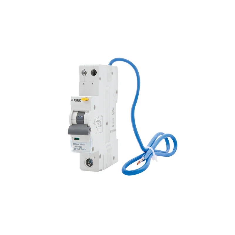 Scolmore Elucian 1 Pole + Switched Neutral  Bi-Directional True 6KA "B" Curve 6A RCBO 30mA "A" Class