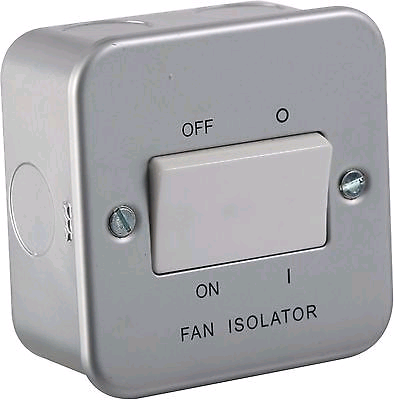Knightsbridge Metal Clad 10A Fan Isolator 