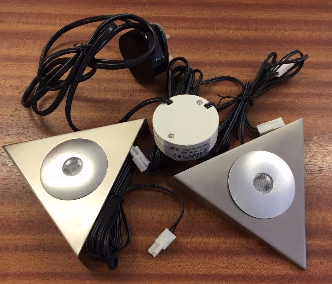 JCC Eltino 2 x Triangular Light LED Kit White 