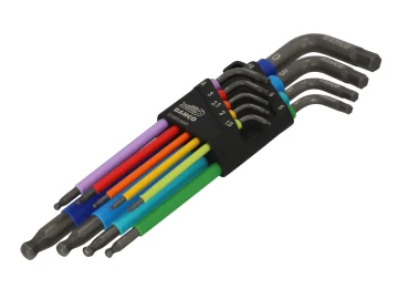 Bahco Coloured Hex Keys 9Pce 1.5mm-10mm