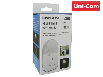 Unicom Plug Through Night Light White 