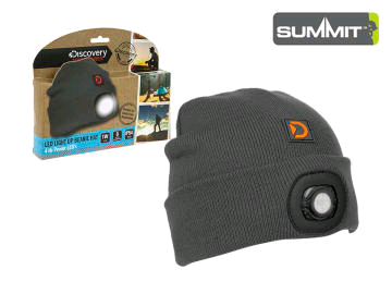 summit beanie hat with light