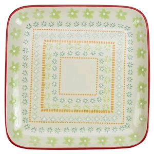 English Tableware Company Boho Large Square Serving  Platter 210mm
