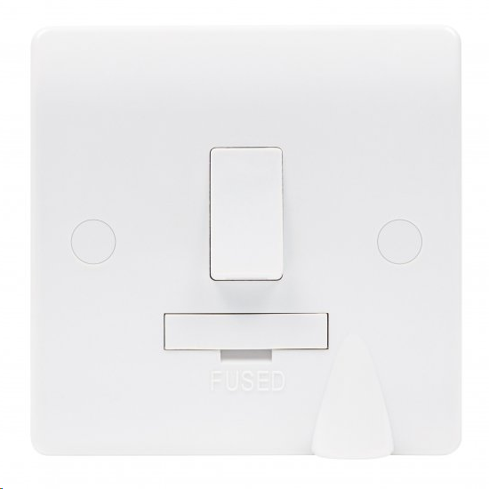 Median 13A Unswitched Fused Spur c/w Flex Outlet