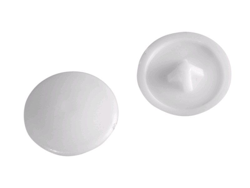 Forgefix No. 6-8's Pozi Compatible Cover Caps (Pack of 20) White Plastic 