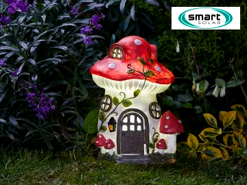 Smart Solar Mushroom House 27 x 19cm 