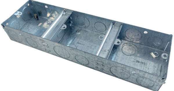 Knock Out Metal Box Dual Triple One Gang DES2/3