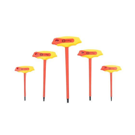 CK Insulated T Handle Hex Keys Set of 5