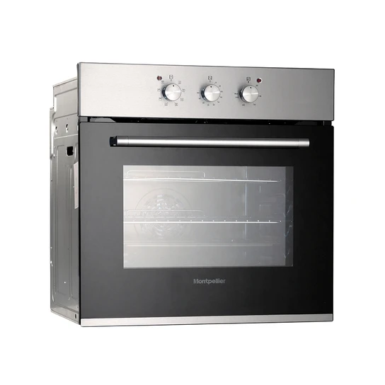 Montpellier SFO65 Single Fan Oven Multifunction with Minute Minder Stainless Steel
