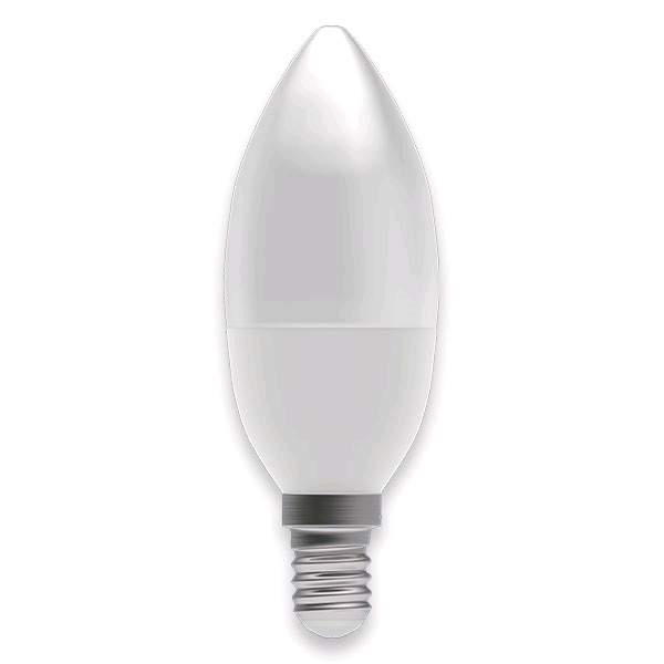 Bell 7w SES LED 2700K Opal Candle Lamp Warm White 
