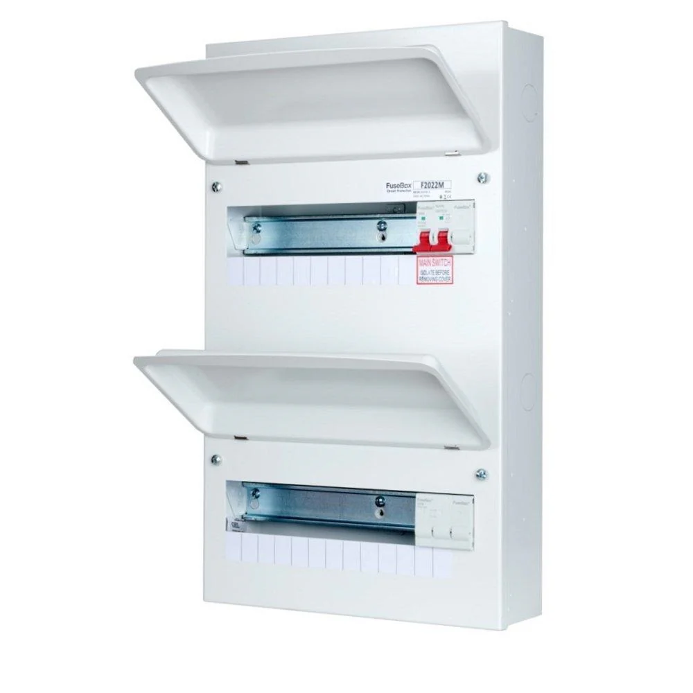 Fusebox 21Way (10/11) Double Bank Consumer Unit 100A Isolator Only