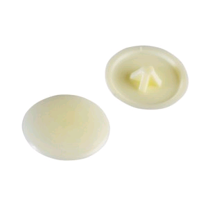 Forgefix No. 6-8's Pozi Compatible Cover Caps (Pack of 50) Cream Plastic 