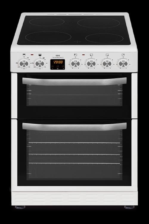 New World NWTOP63DCW Double Oven Electric Cooker Ceramic White H900 W598(600) D610 