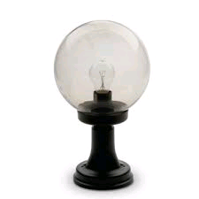 JCC Aldwick Pillar Lantern Opal Globe 
