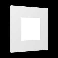 All LED Trafalgar 3W LED Square Low Level Light, White, CCT Selectable, IP54, White Bezel inc (Indoor Use)