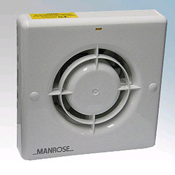 Manrose 4" 100mm Wall/Ceiling Fan Low Voltage c/w Automatic Shutters 