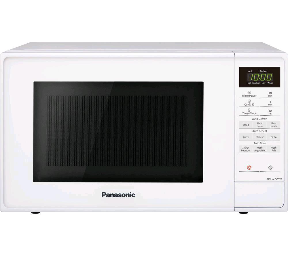 PANASONIC NNE27JWMBPQ (2711) 800W 20Ltr Compact Solo Microwave - White 