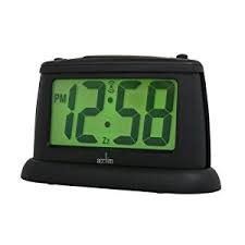 Acctim Jumbo Smartlite LED Alarm Clock in Black CK4843