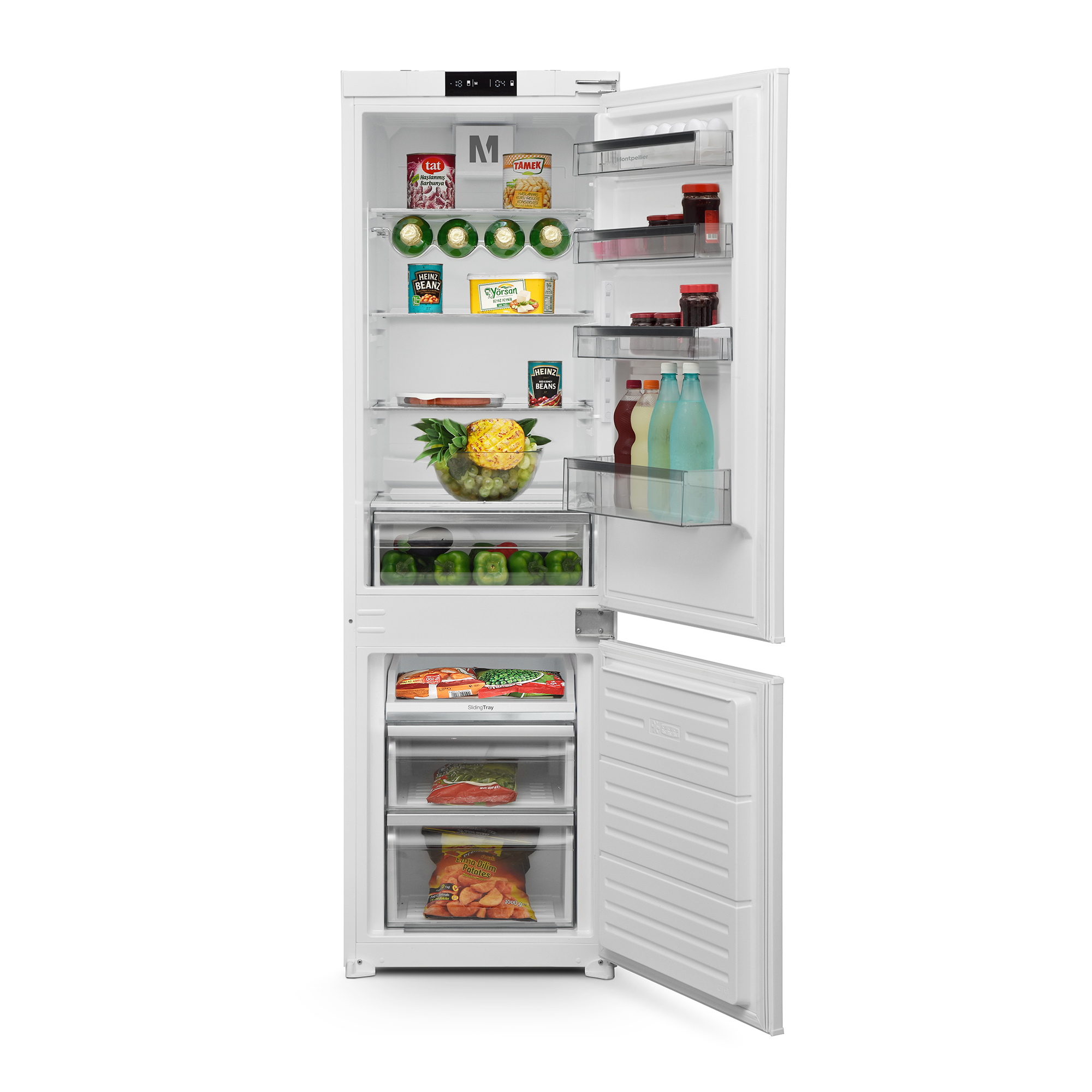 Montpellier MIFF730FF Integrated Frost Free Fridge Freezer H177 W54 D54.5