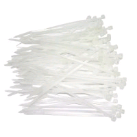 Niglon Cable Ties 140 x 3.6mm 6" White (Pack of 100) CT2N
