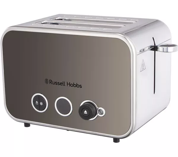 Russell Hobbs Distinctions 2 Slice Stainless Steel Toaster-Titanium