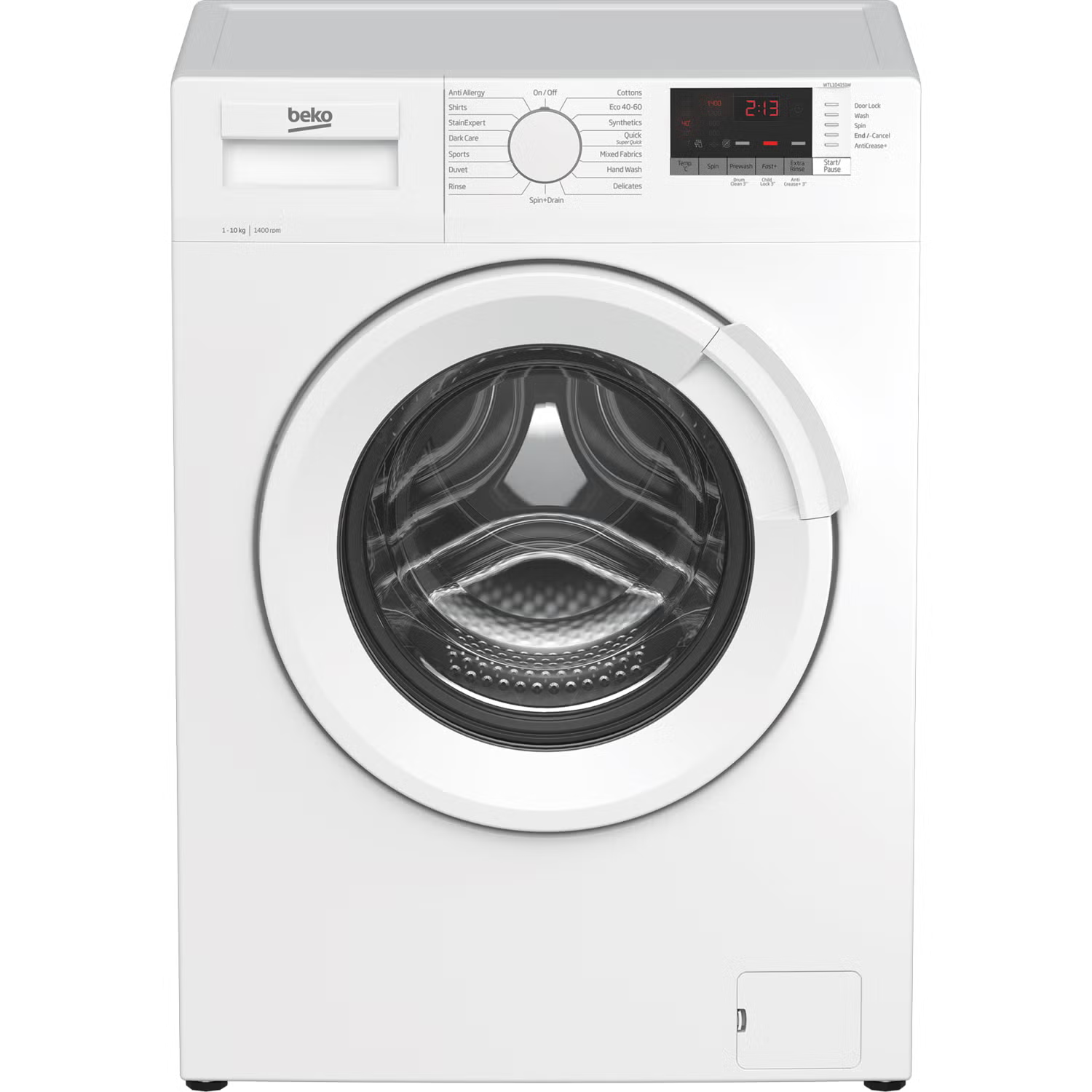 Beko WTL104151W 10Kg 1400rpm Washing Machine - White