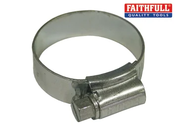 Faithfull 1X Hose/Jubilee Clip - Zinc MSZP 30 - 40mm 