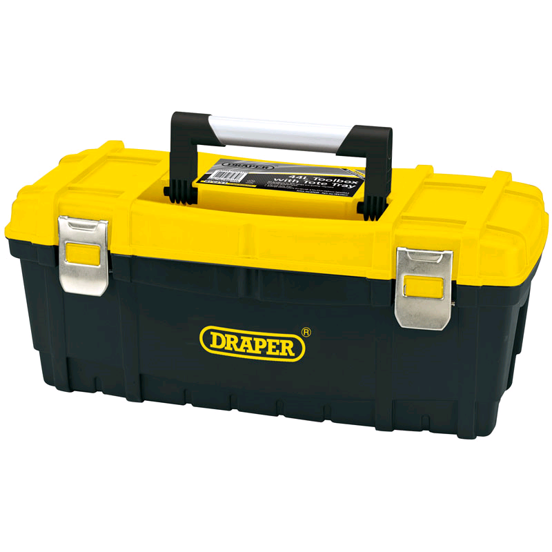 Draper 24in Toolbox Organiser Tray Yellow 