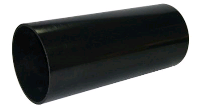 Floplast 68mm Round Downpipe Black 2.5mtr 