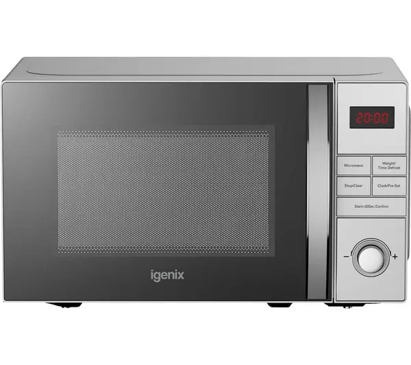 Igenix Solo Digital  Microwave 20L 800W - Stainless Steel