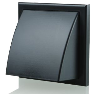 Blauberg Plastic Cowled Wall Grille in Black