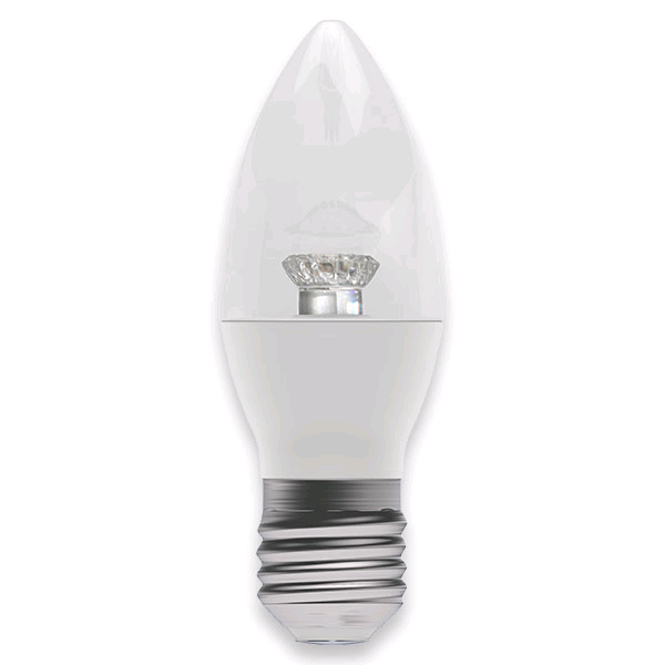 Bell 7w ES LED 2700K Clear Candle Lamp Warm White 