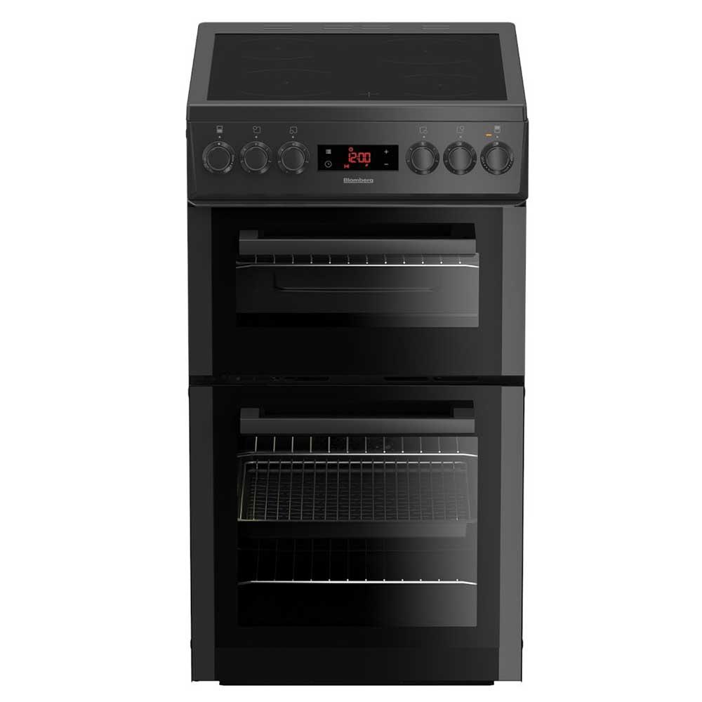Blomberg HKS951N 50cm Anthracite Double Oven Electric Cooker