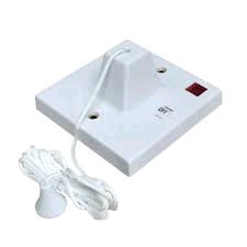 MK 50A DP Shower Pull Cord Switch Neon 