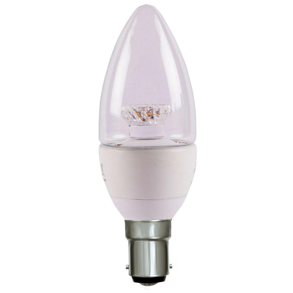 Bell 4W SBC LED Clear Dimmable Candle Cool White 