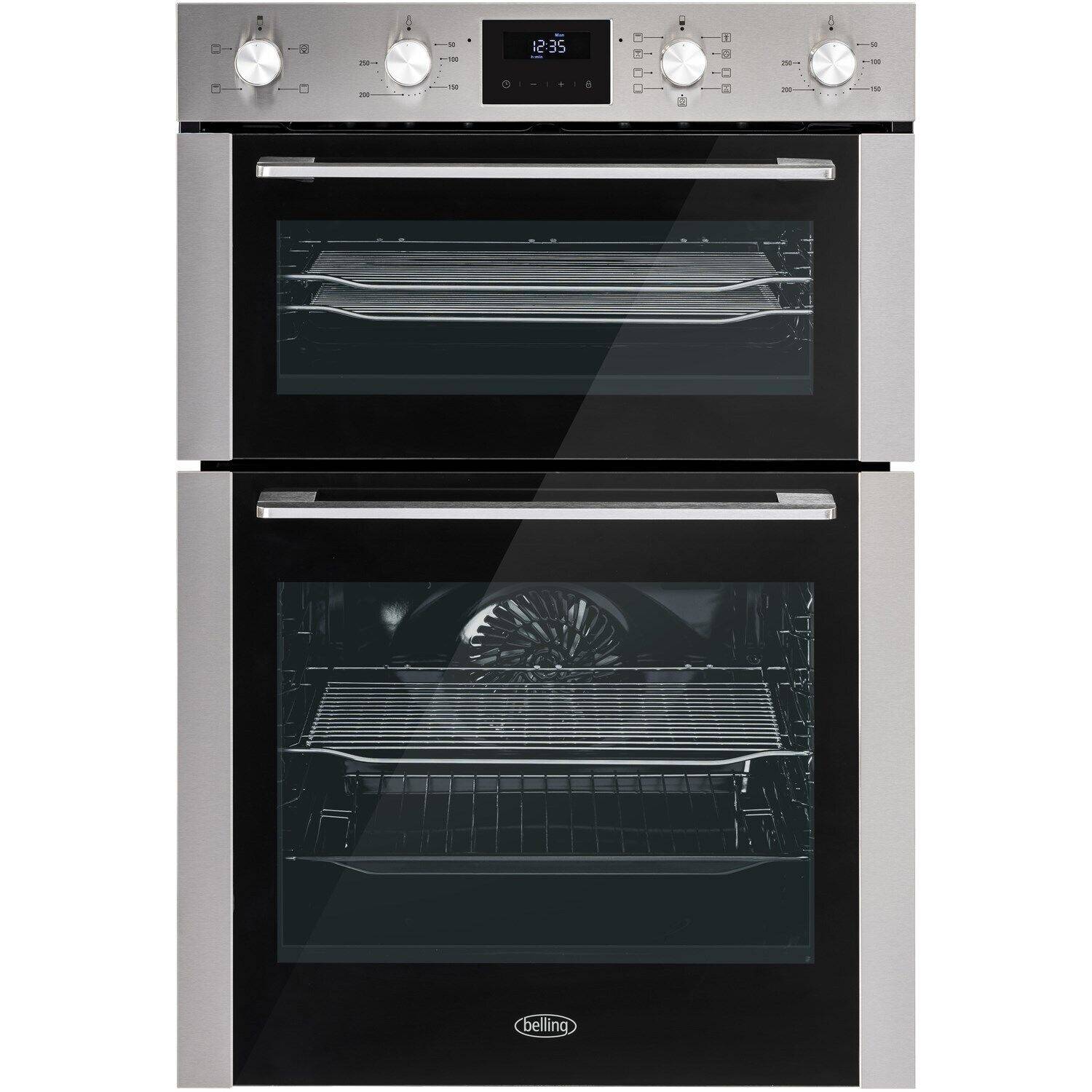 Belling BI903MFC ComfortCook  Built-In Electric Double Oven in Stainless A Energy Rated 444411402