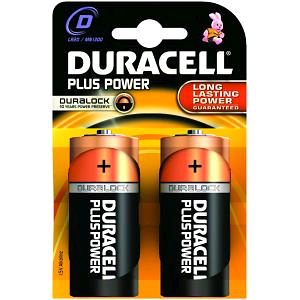 Duracell S18714 Battery "D" 1.5V Carded 2pk Alkaline Plus 
