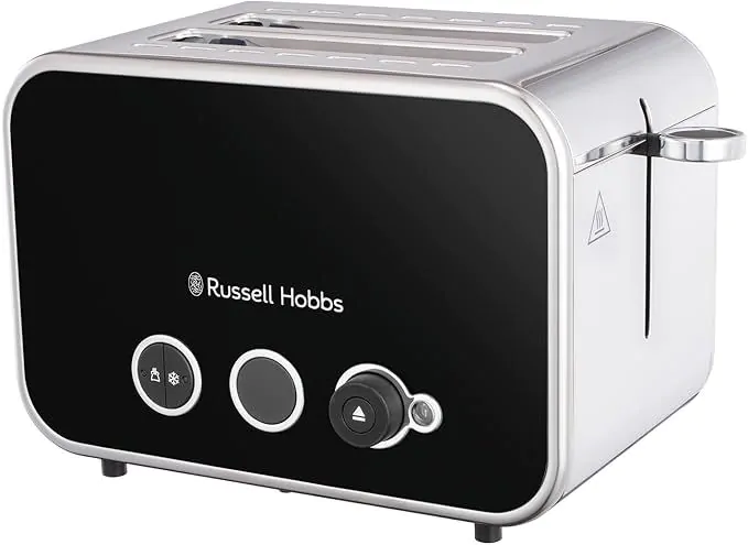 Russell Hobbs Distinctions 2 Slice Stainless Steel Toaster Black