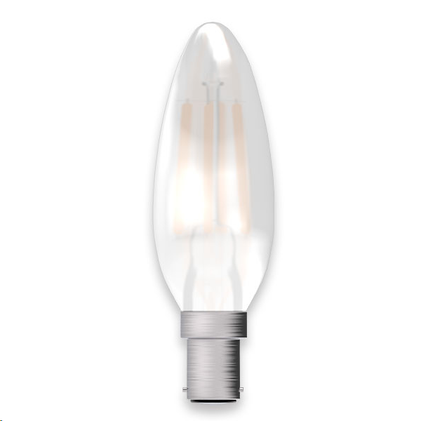Bell 4W LED Satin Filament Candle Warm White 