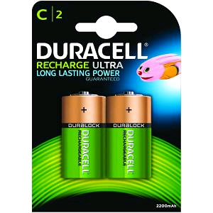Duracell "C" Rechargeable 2200mAh 2pk S3091