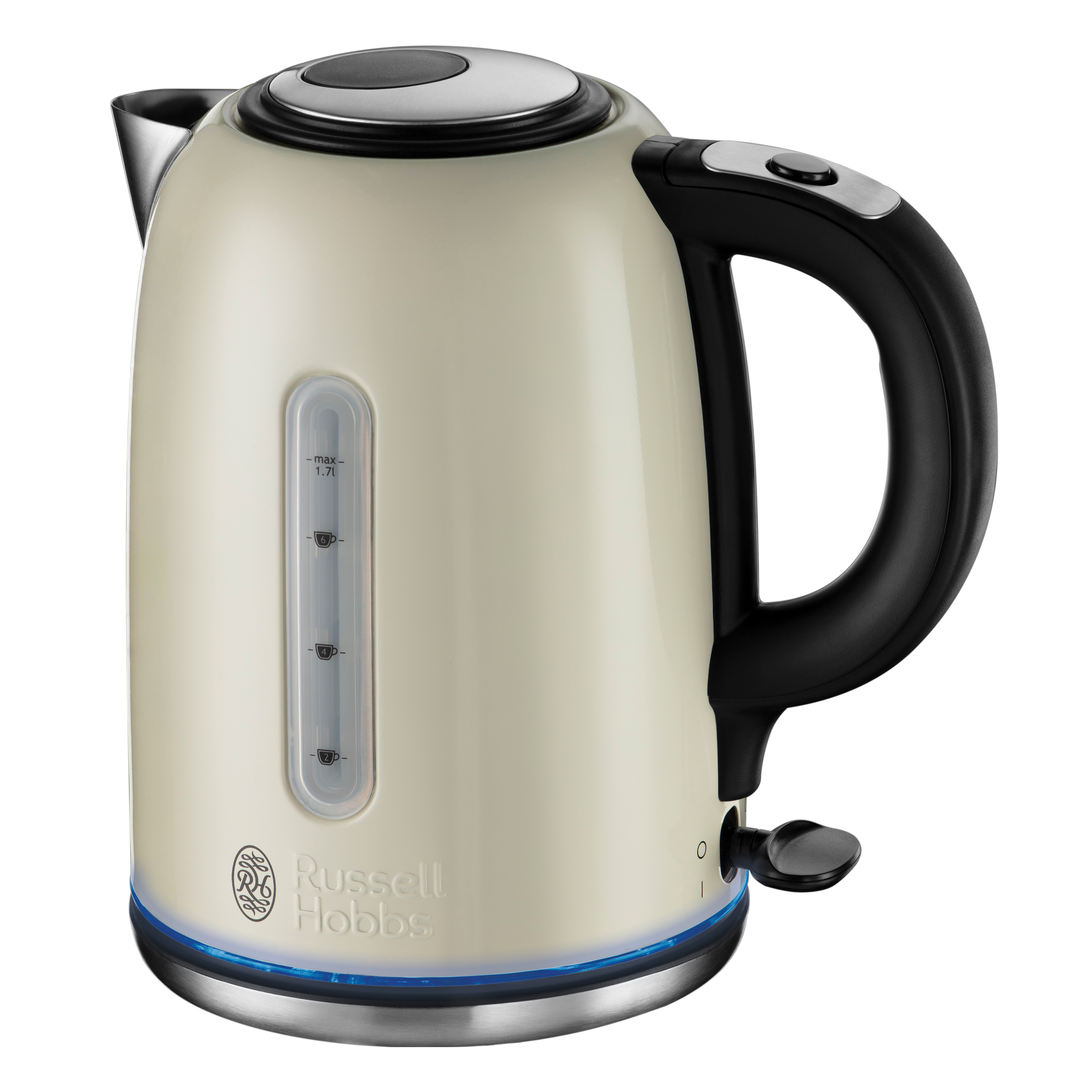 Russell Hobbs 20461 Quiet Boil Jug 1.7L  Kettle Cream 3kw   